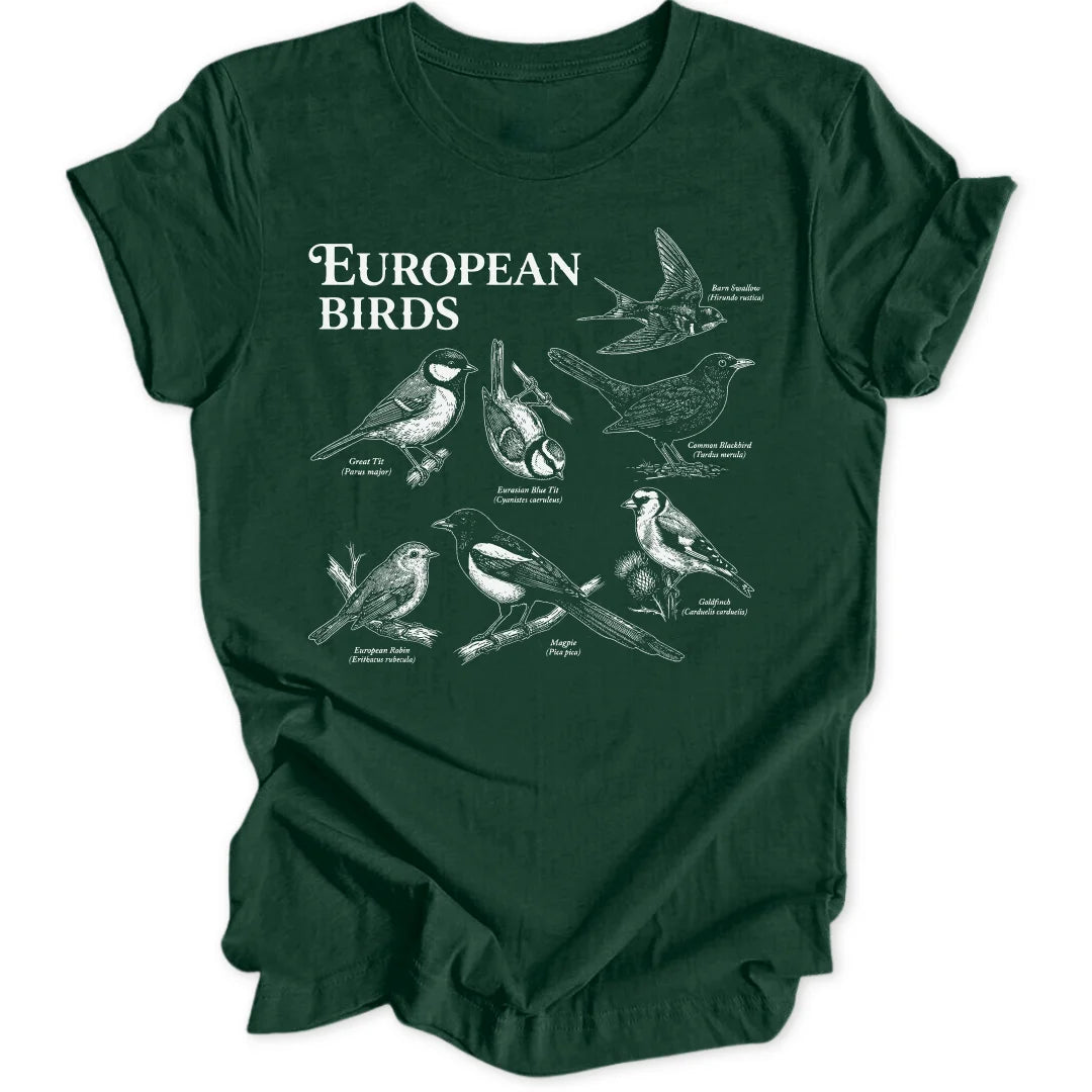 European Birds - Forest Green