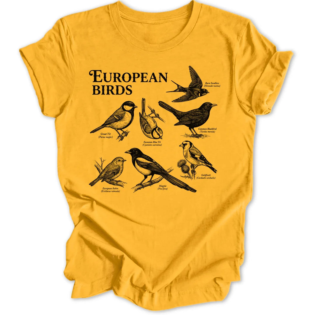 European Birds - Gold