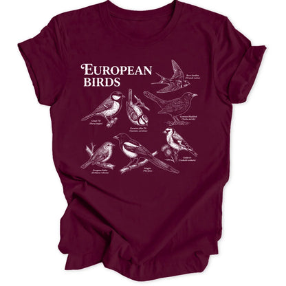 European Birds - Maroon