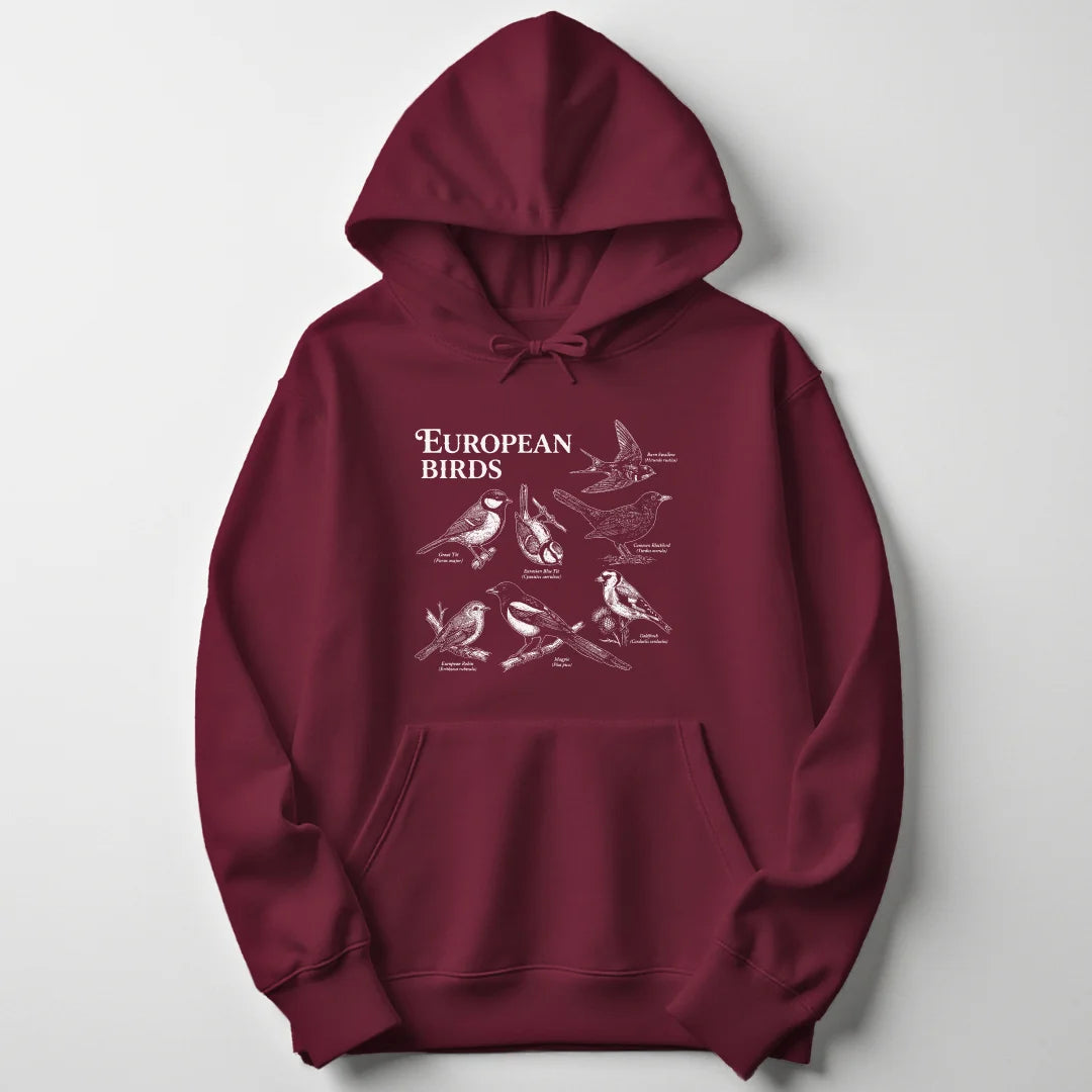 European Birds - Maroon