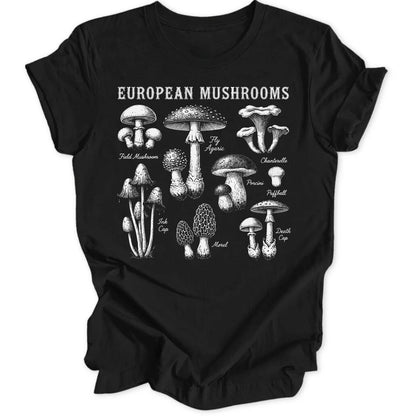European Mushrooms - Black
