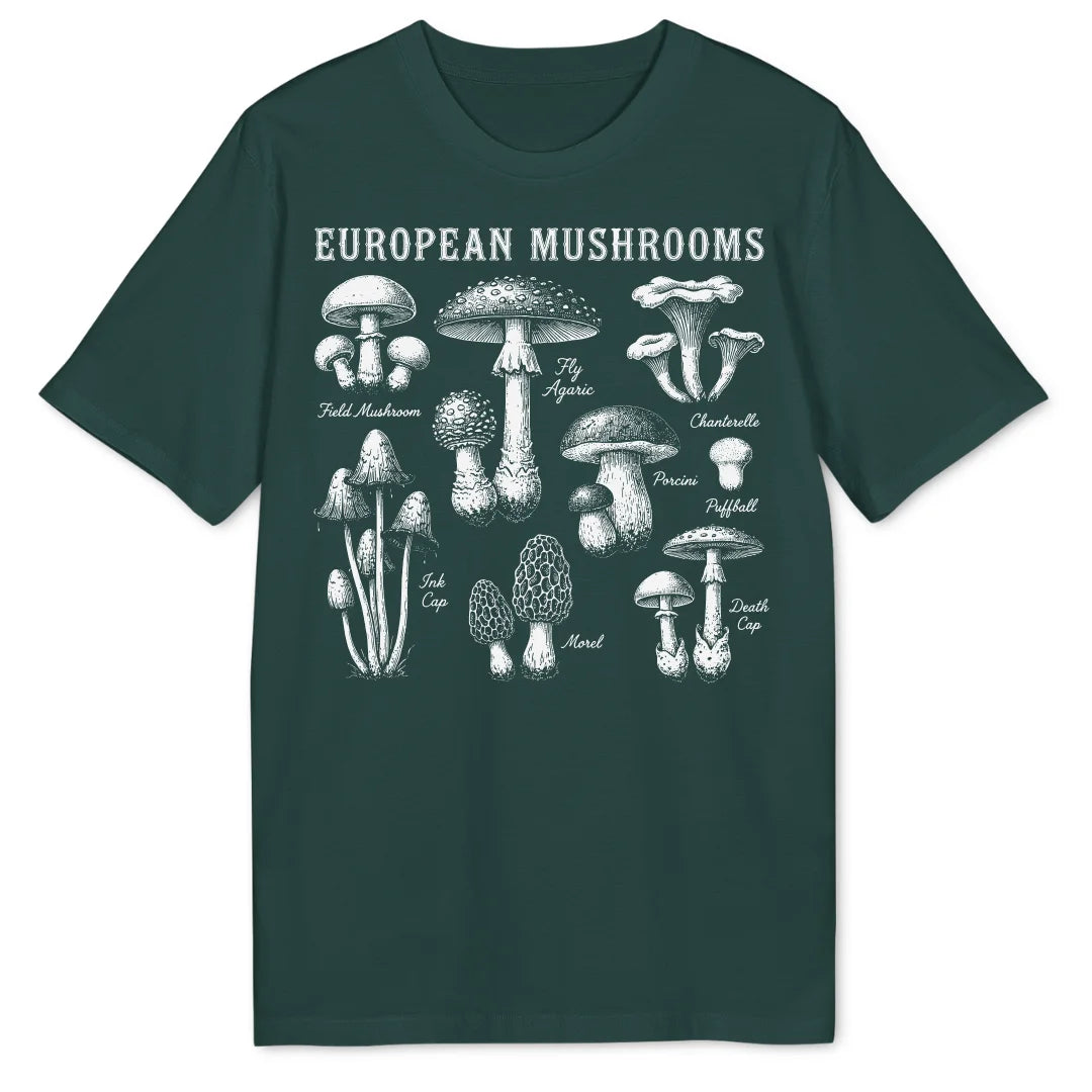 European Mushrooms - Glazed Green