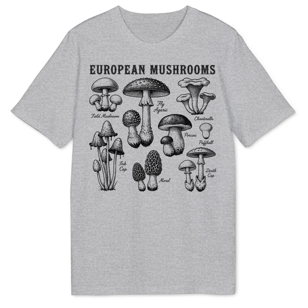 European Mushrooms - Heather Grey