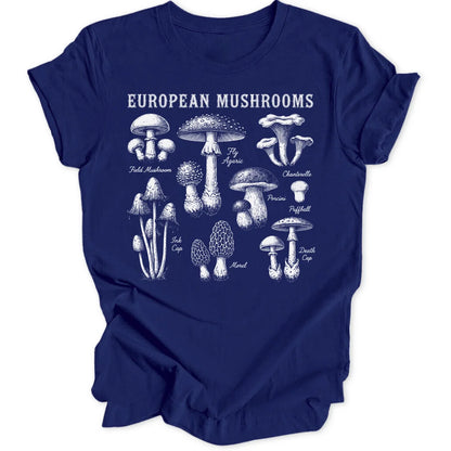 European Mushrooms - Navy