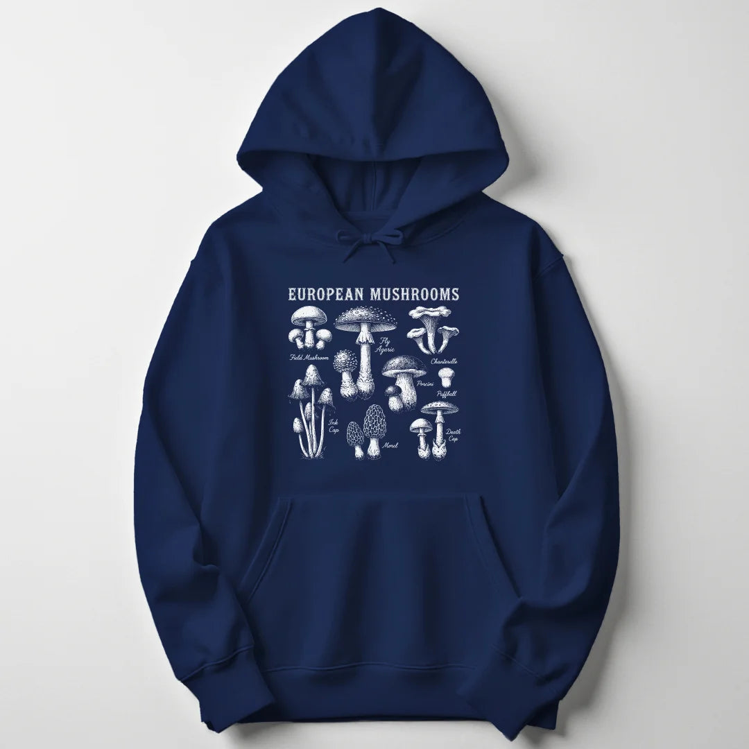 European Mushrooms - Navy