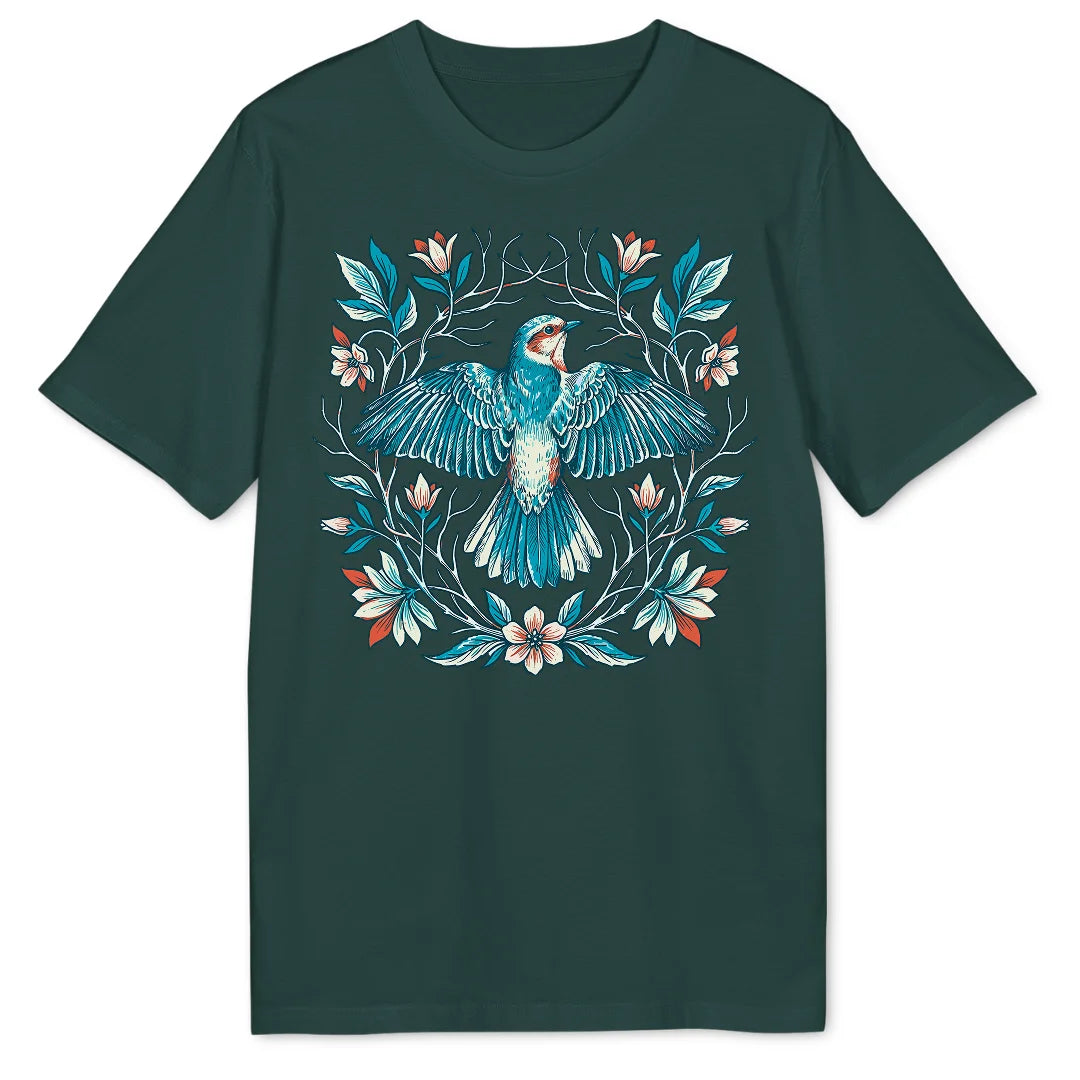 Floral Wings - Glazed Green