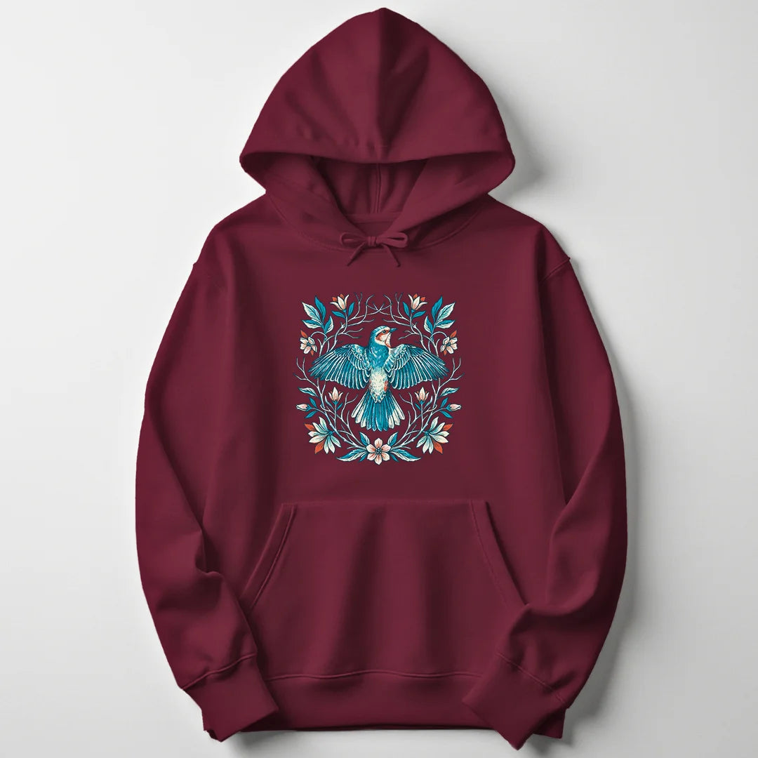 Floral Wings - Maroon