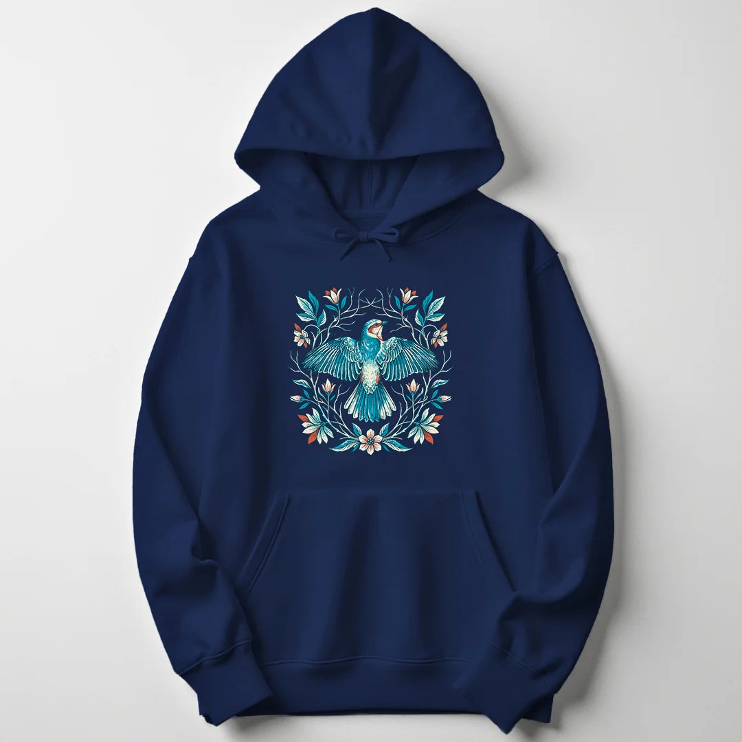 Floral Wings - Navy