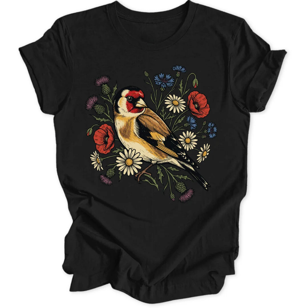 Floral Goldfinch - Black
