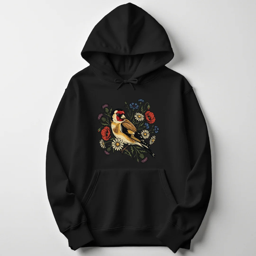 Floral Goldfinch - Black