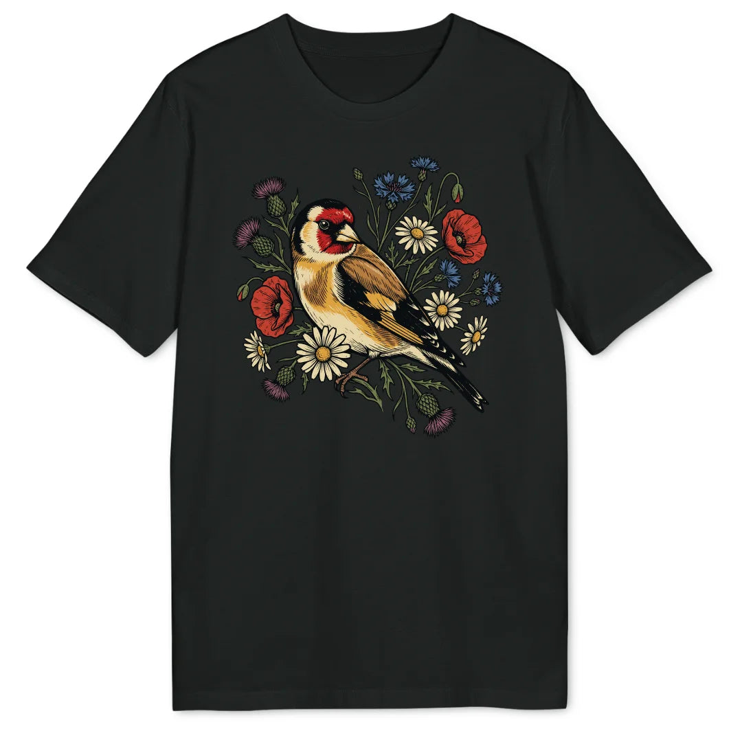 Floral Goldfinch - Black