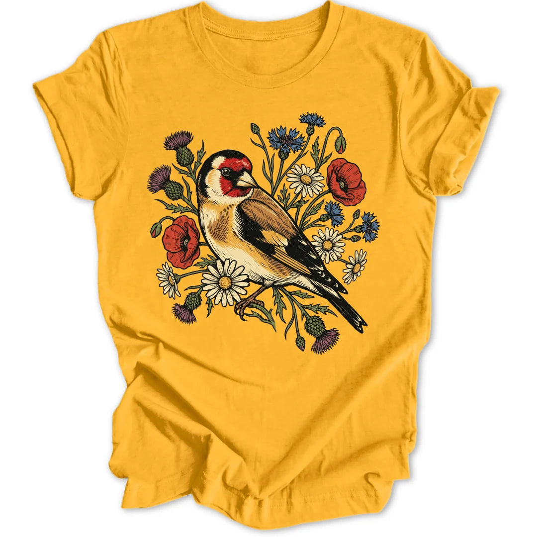 Floral Goldfinch - Gold