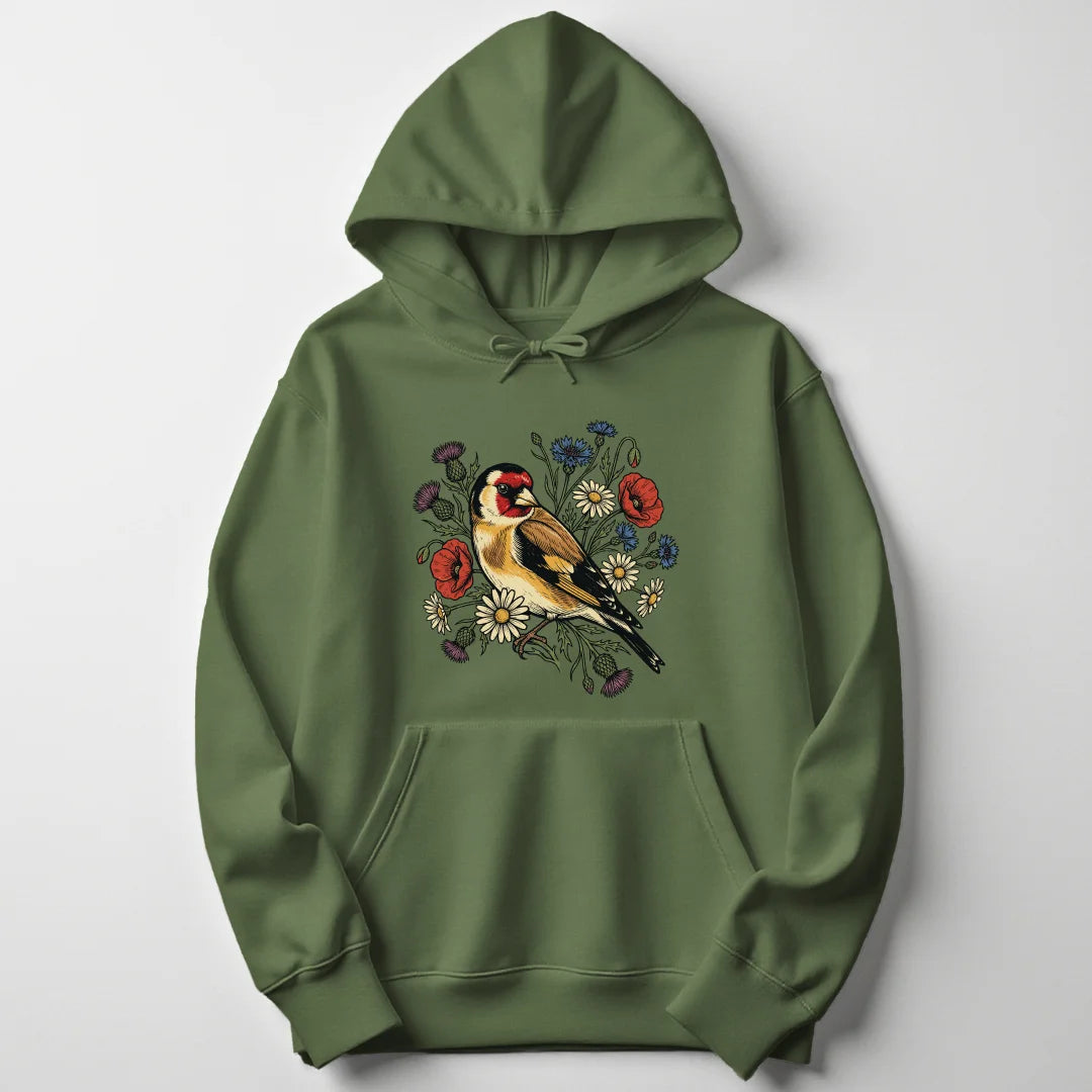 Floral Goldfinch - Military Green
