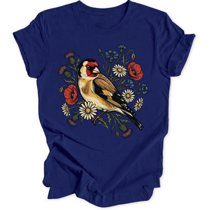 Floral Goldfinch - Navy