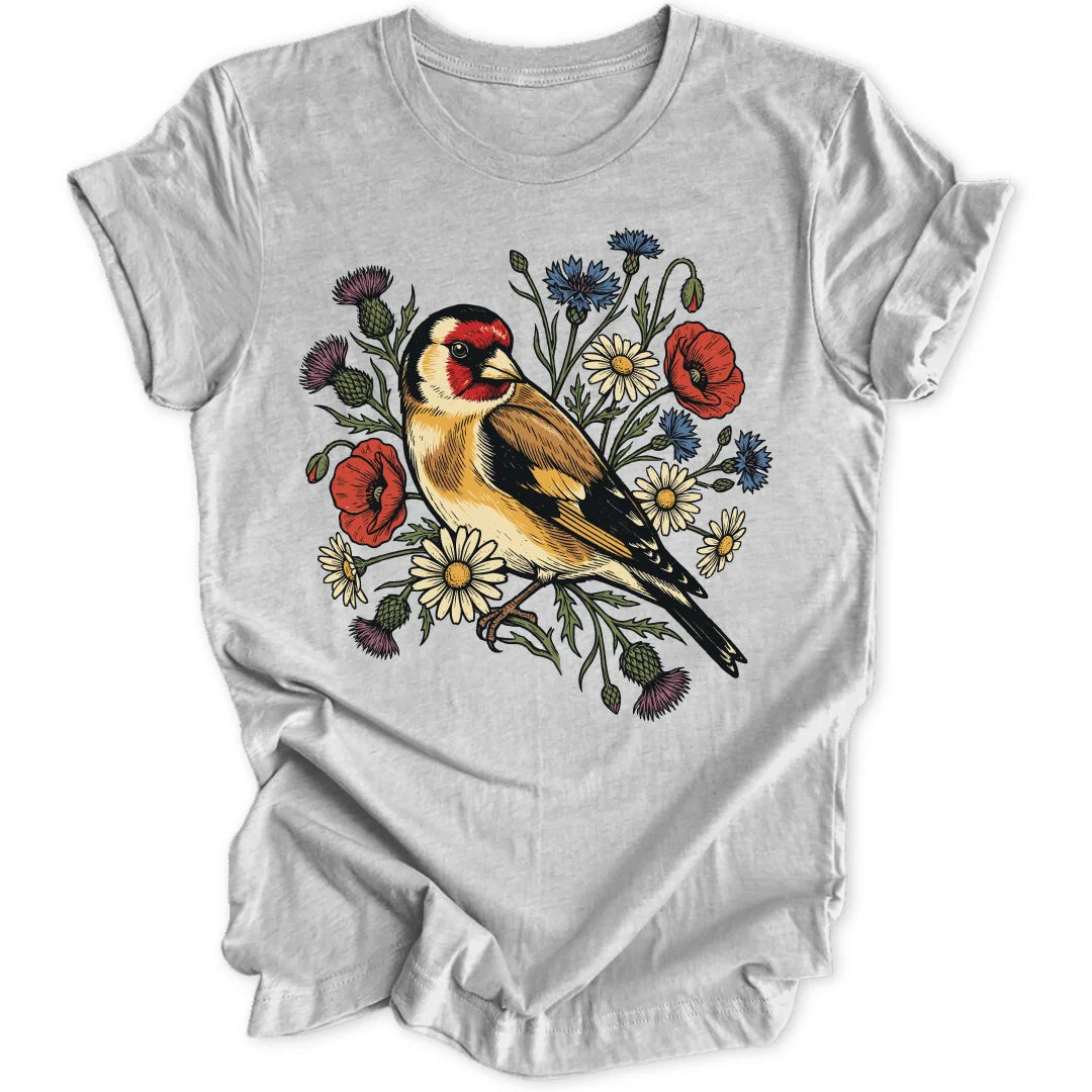 Floral Goldfinch - Sport Grey