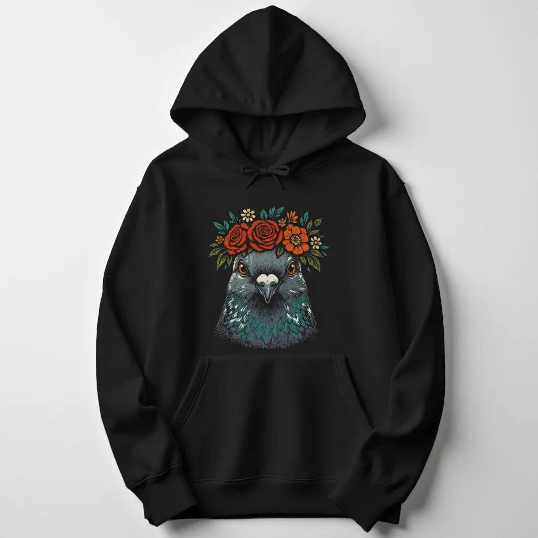 Floral Pigeon - Black