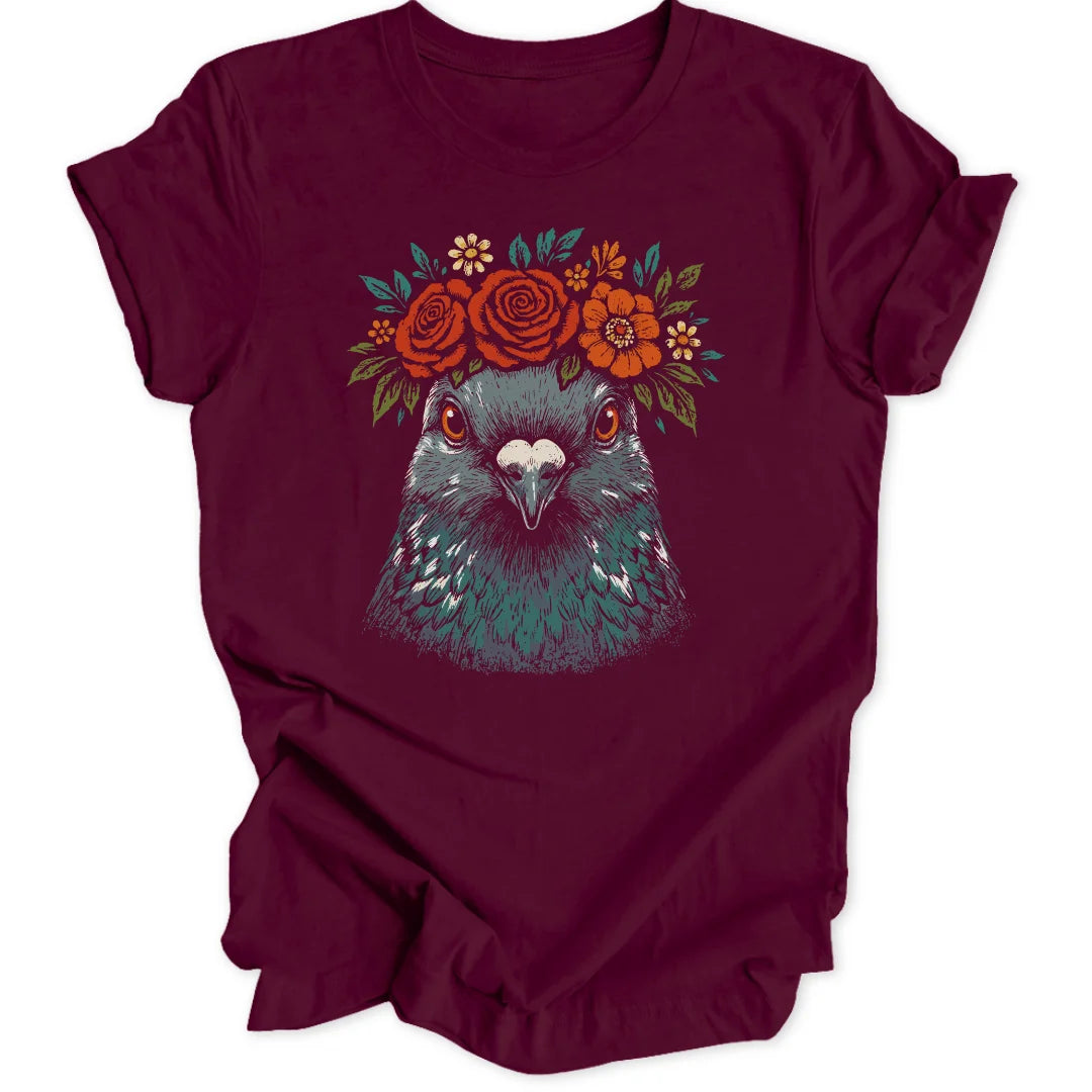 Floral Pigeon - Maroon