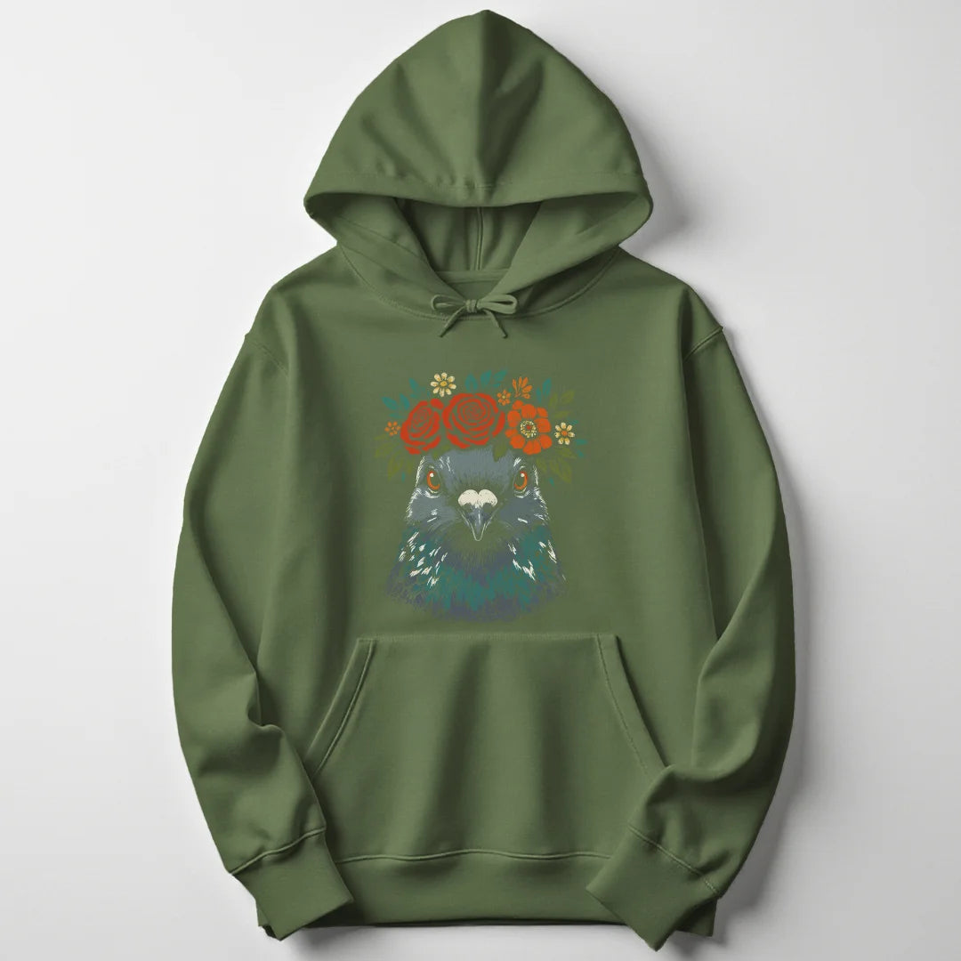 Floral Pigeon - Military Green
