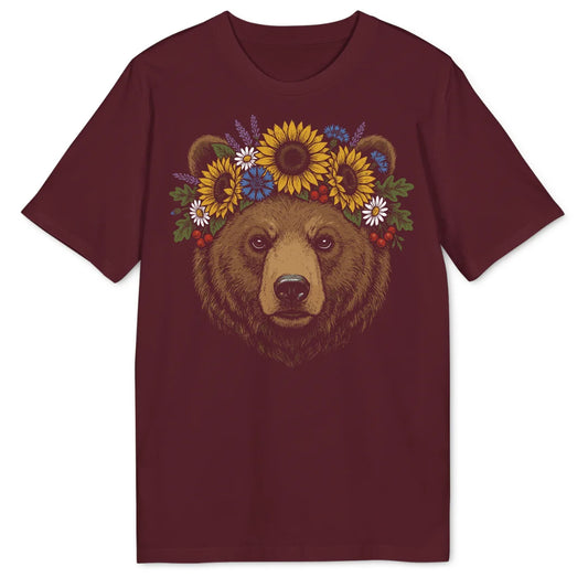 Kahlo Bear - Burgundy