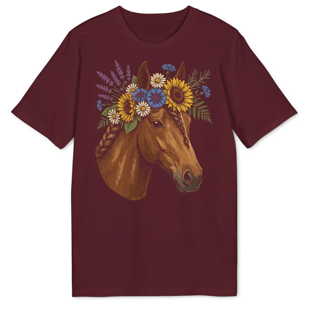 Kahlo Horse - Burgundy
