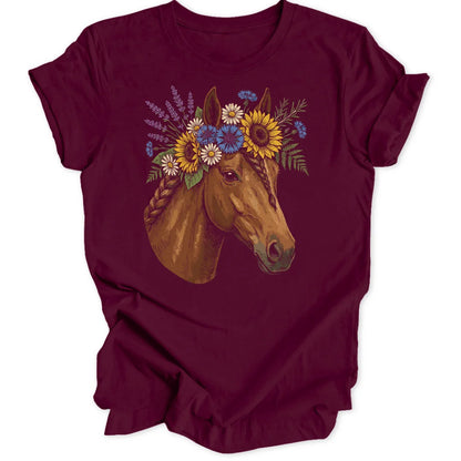 Kahlo Horse - Maroon