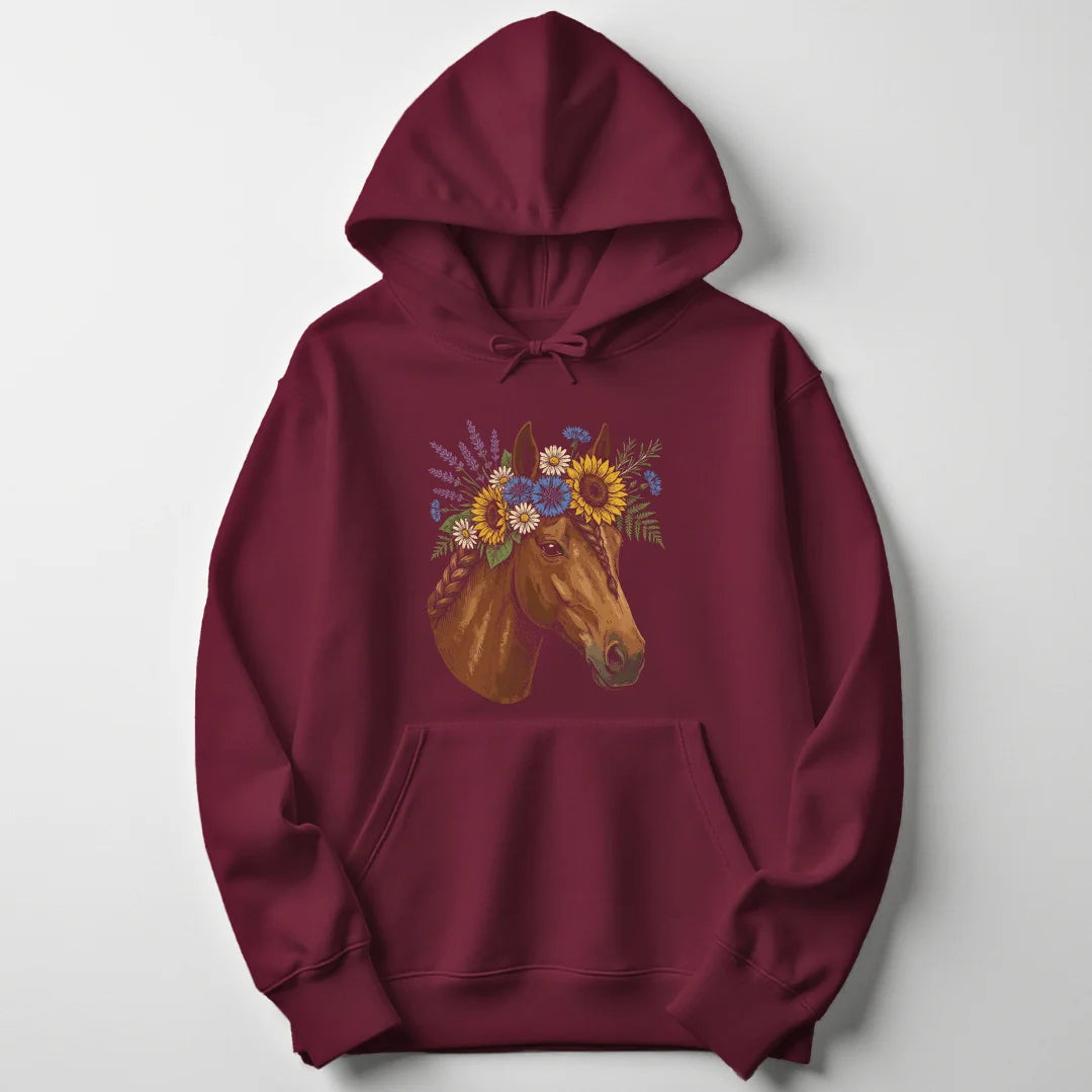 Kahlo Horse - Maroon