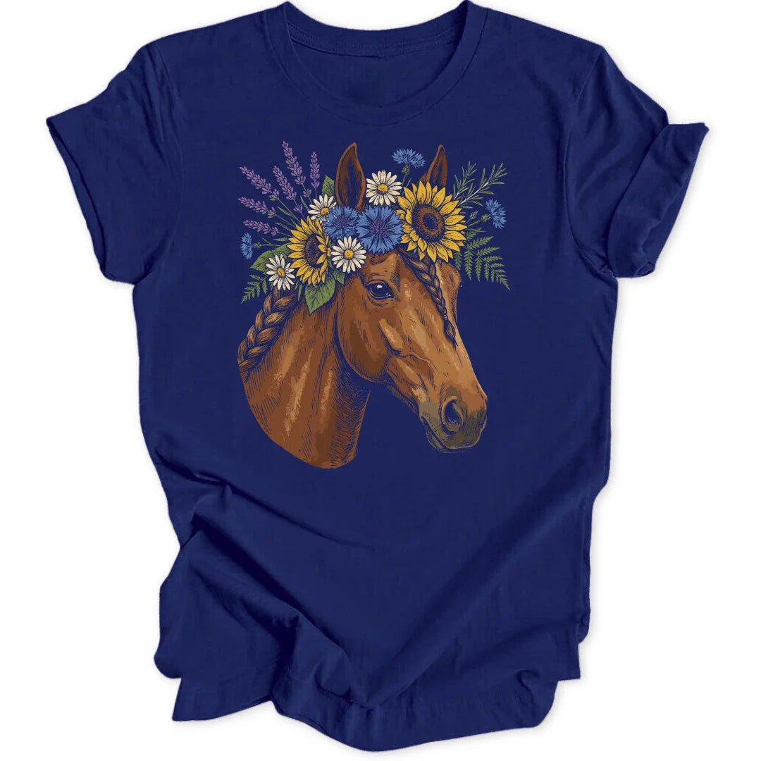 Kahlo Horse - Navy