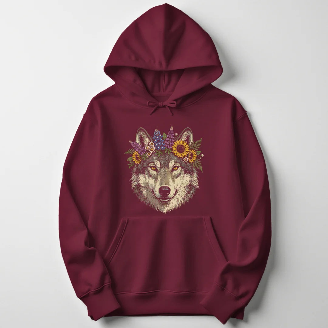 Kahlo Wolf - Maroon