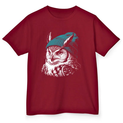 Beanie Owl - Cardinal Red
