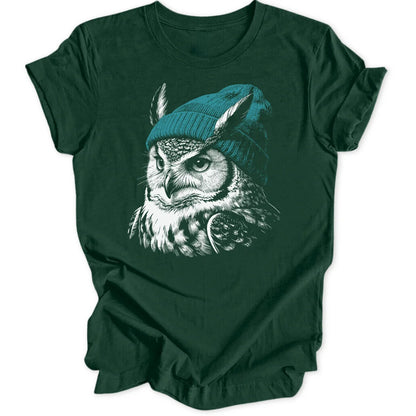 Beanie Owl - Forest Green