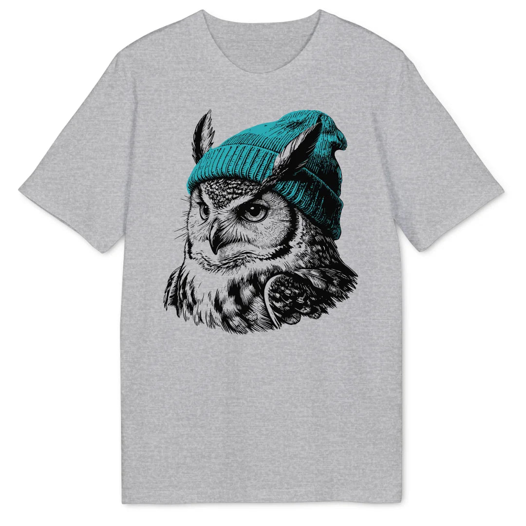 Beanie Owl - Heather Grey