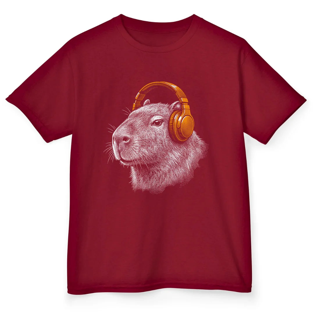 Capybara DJ - Cardinal Red
