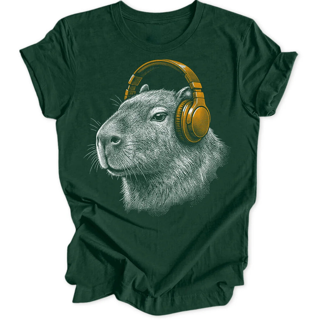 Capybara DJ - Forest Green