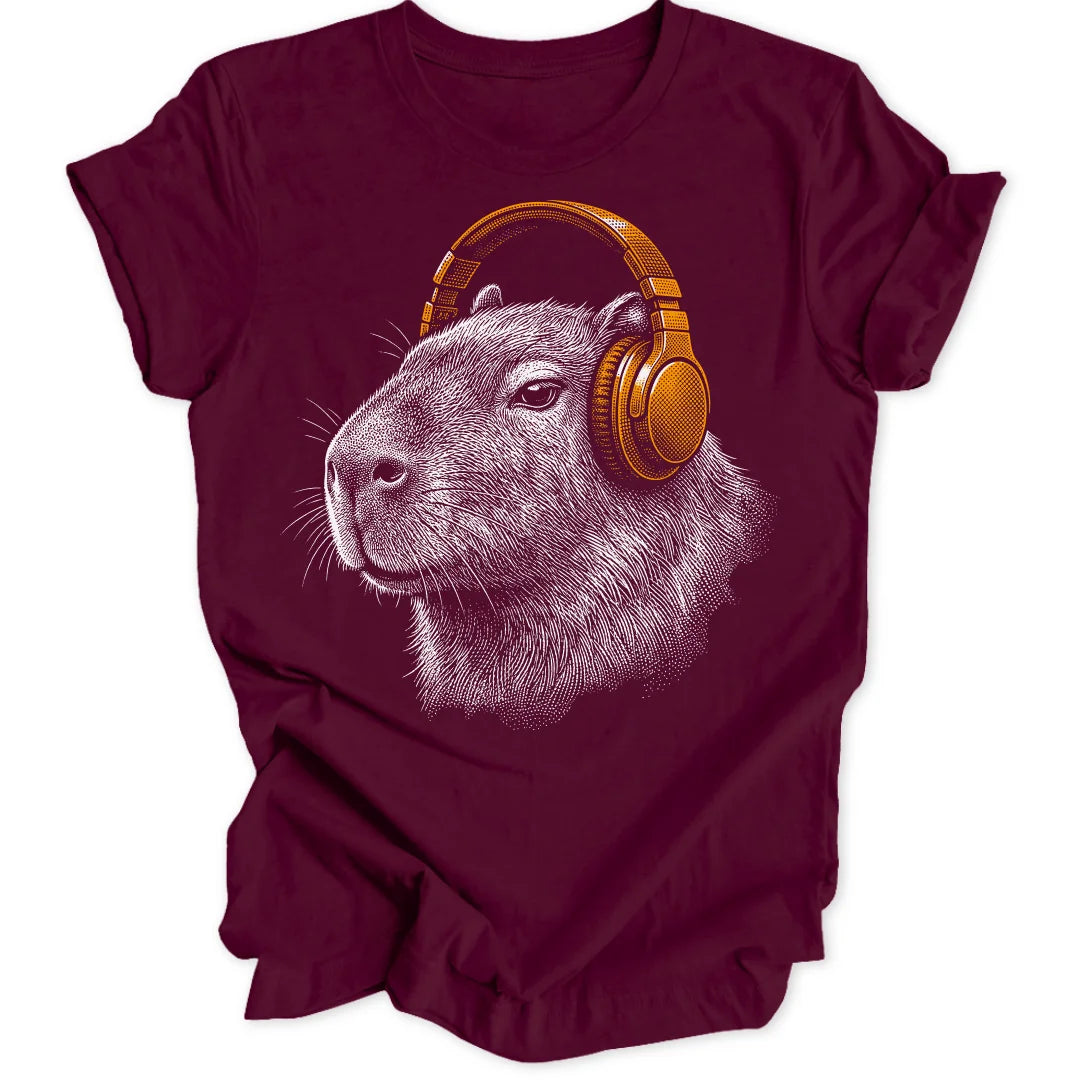 Capybara DJ - Maroon