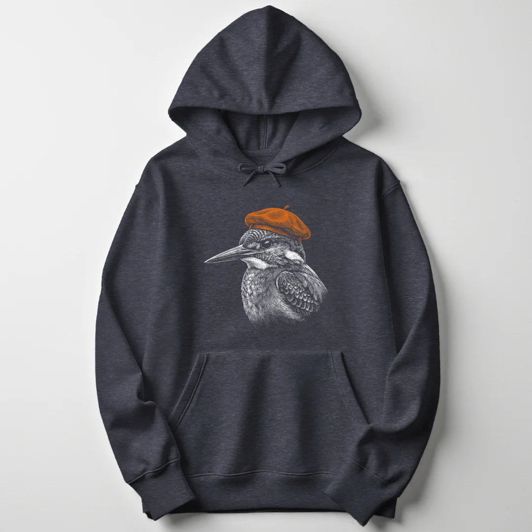 Artsy Kingfisher - Dark Heather