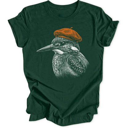 Artsy Kingfisher - Forest Green