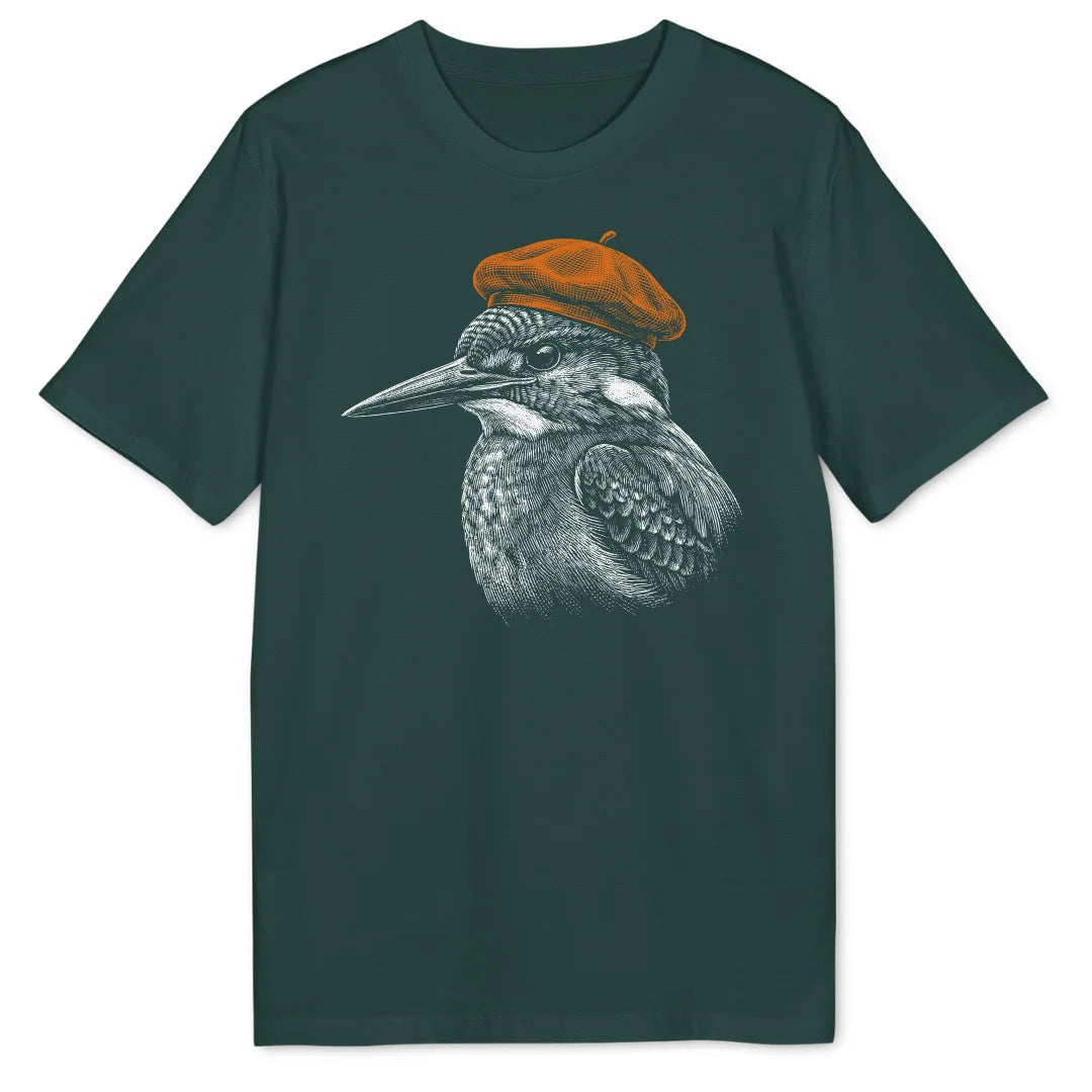 Artsy Kingfisher - Glazed Green