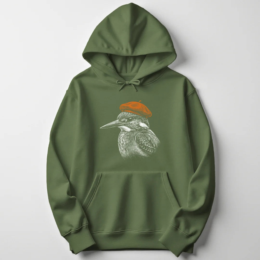 Artsy Kingfisher - Military Green