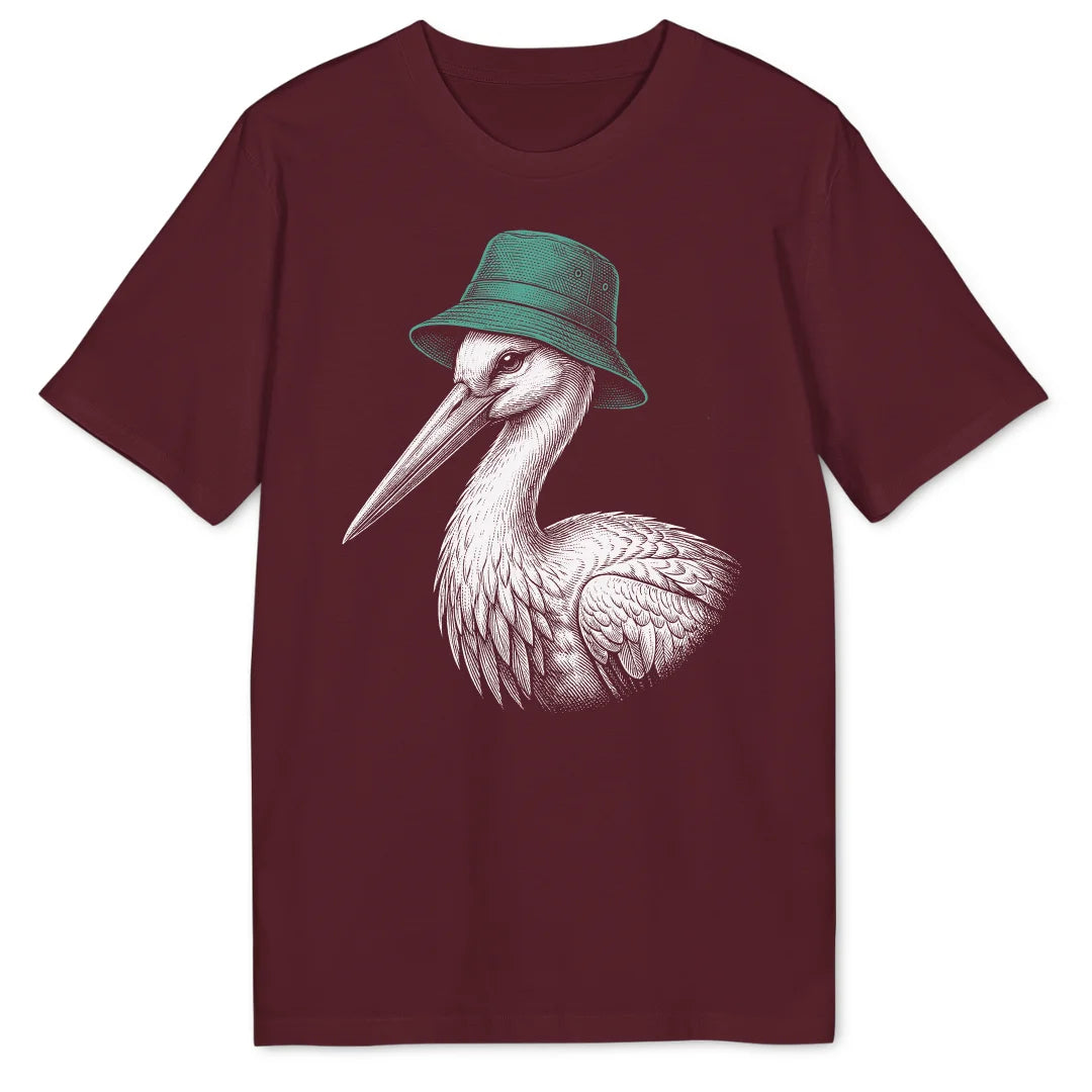 Bucket Hat Stork - Burgundy