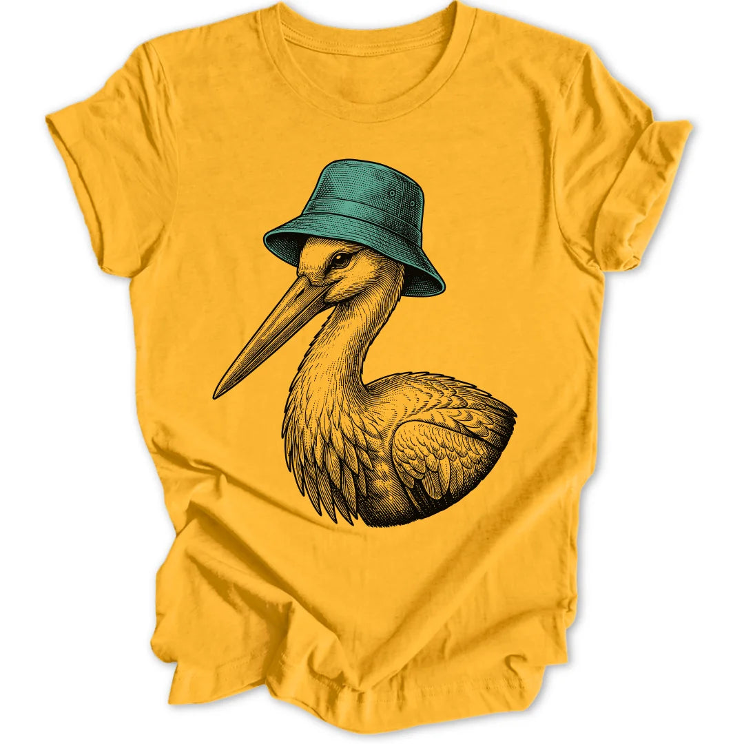 Bucket Hat Stork - Gold