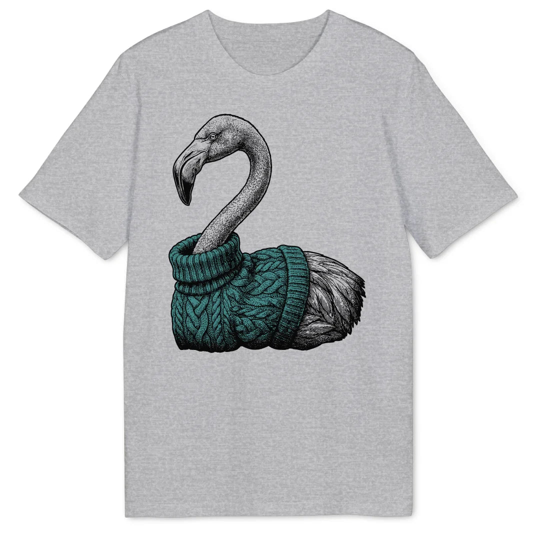 Cozy Flamingo - Heather Grey
