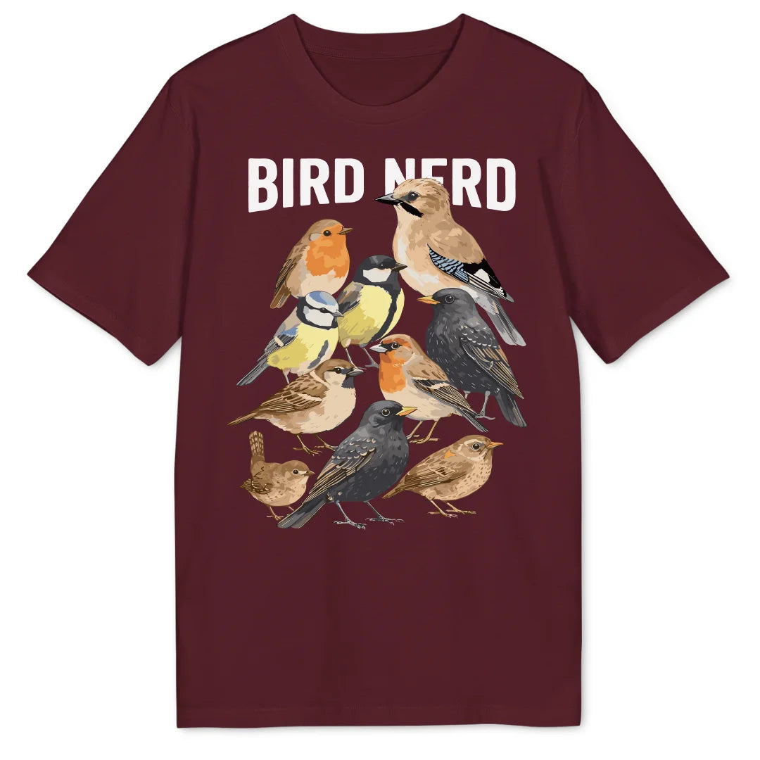 True Bird Nerd - Burgundy