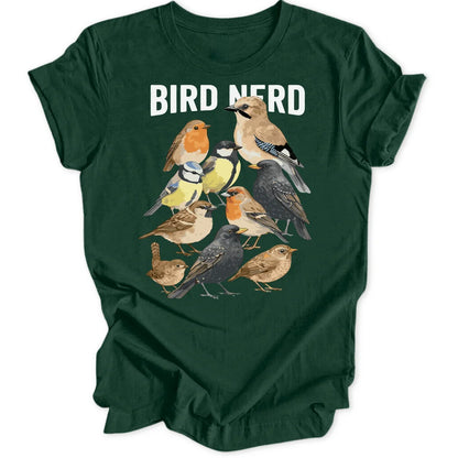 True Bird Nerd - Forest Green