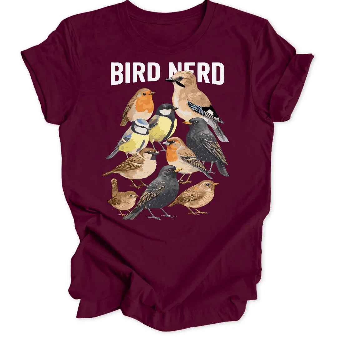 True Bird Nerd - Maroon