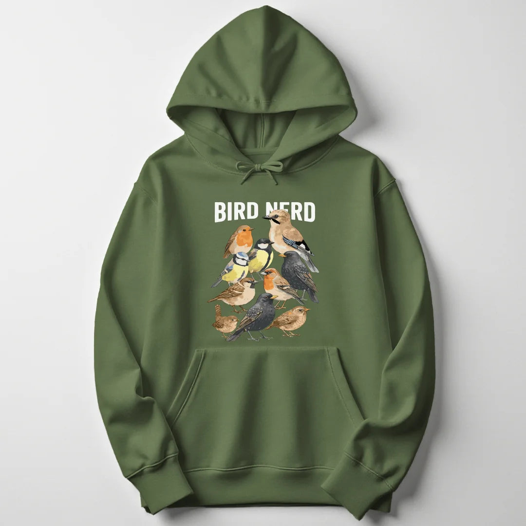 True Bird Nerd - Military Green