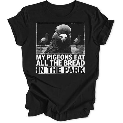 Pigeons in the Park - Black