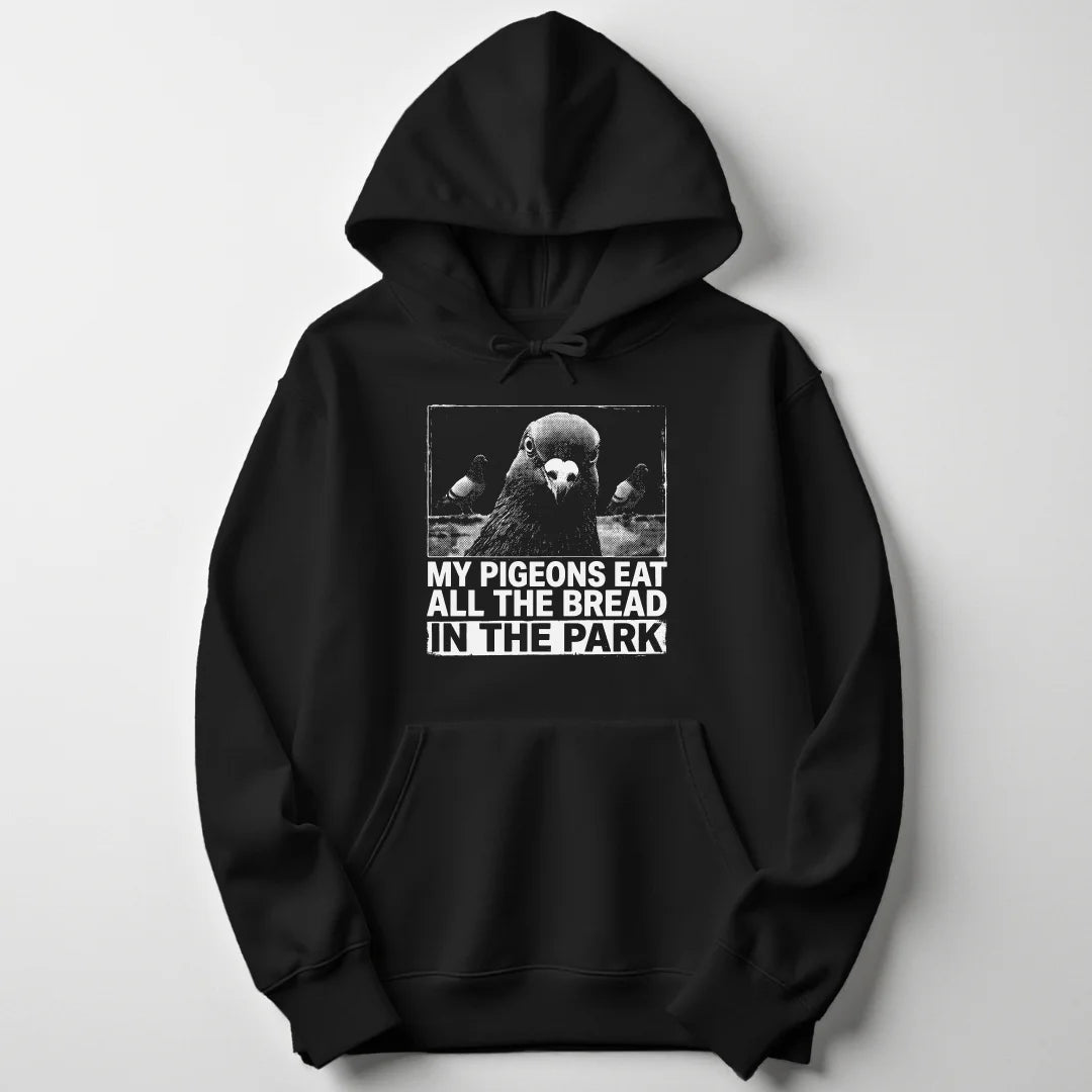 Pigeons in the Park - Black
