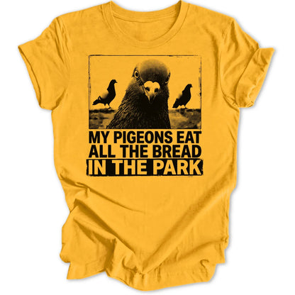 Pigeons in the Park - Gold