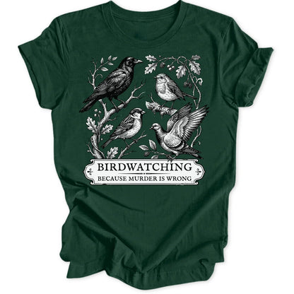 Birdwatching Because - Forest Green