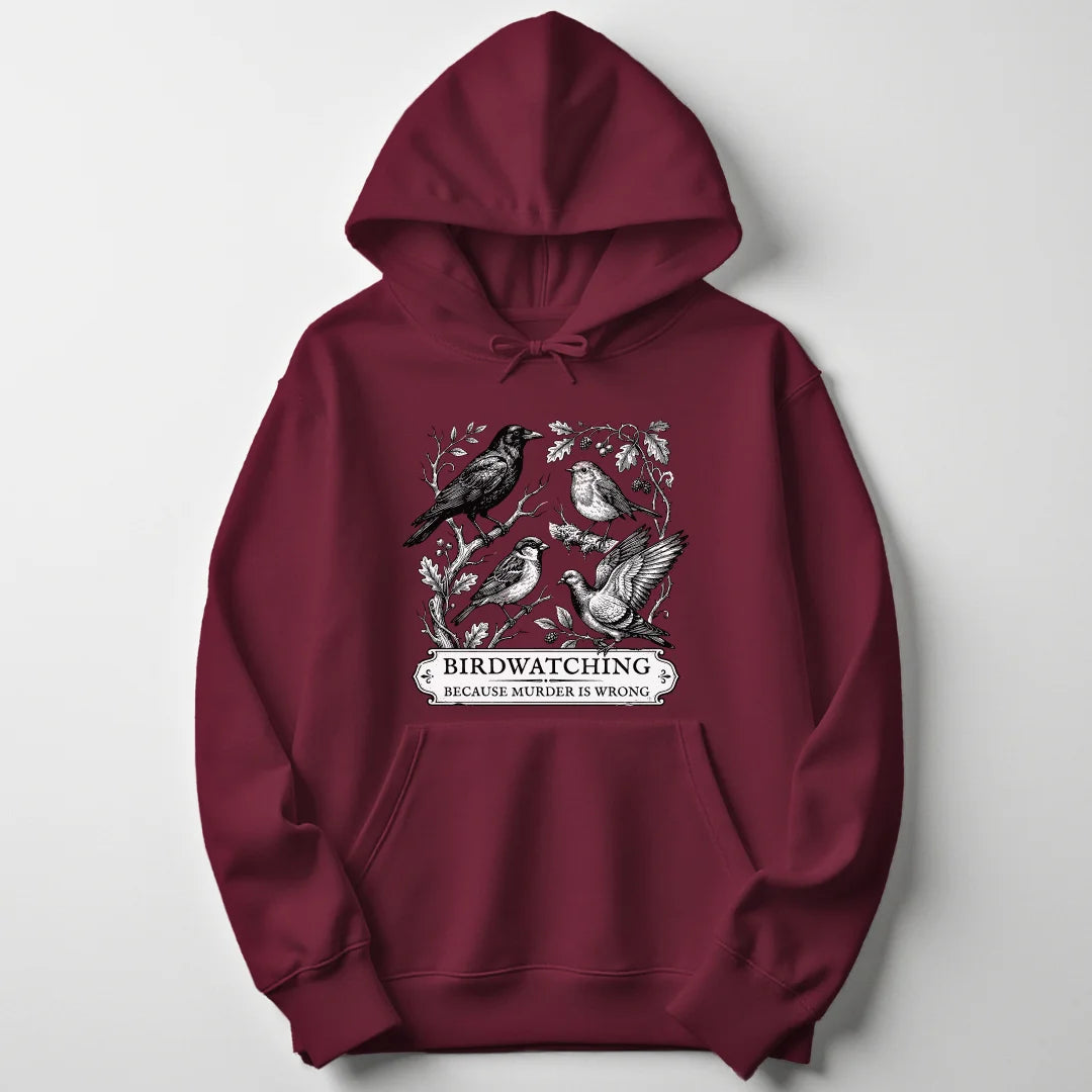 Birdwatching Because - Maroon